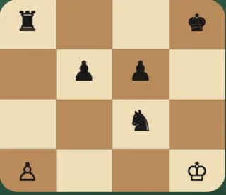 A chess board mid-game